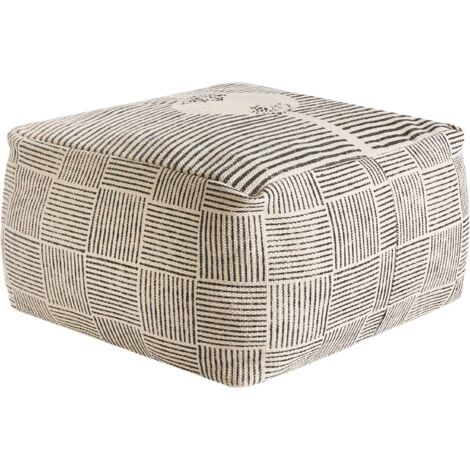 Pouf quadrato moderno in tessuto stile retrò boho per soggiorno e ...