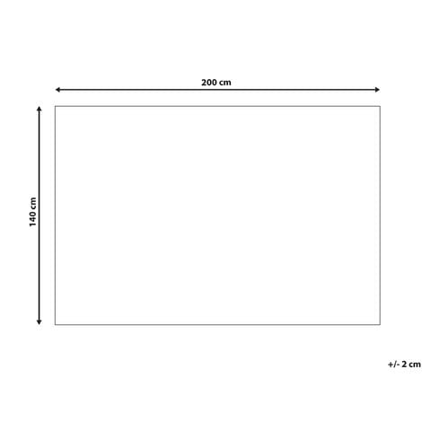 Tappeto a pelo corto grigio scuro 140 x 200 cm Gesi II