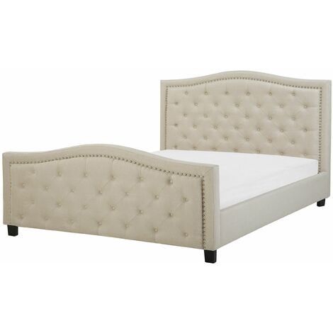 Letto Matrimoniale Moderno Struttura Letto Giroletto in Bambù 160x200 cm  ITD68106