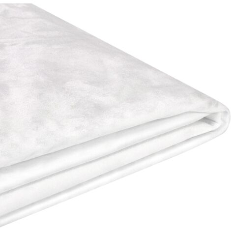 Fodera per Letto in Velluto Bianco Rimovibile e Lavabile 180 x 200 cm Fitou