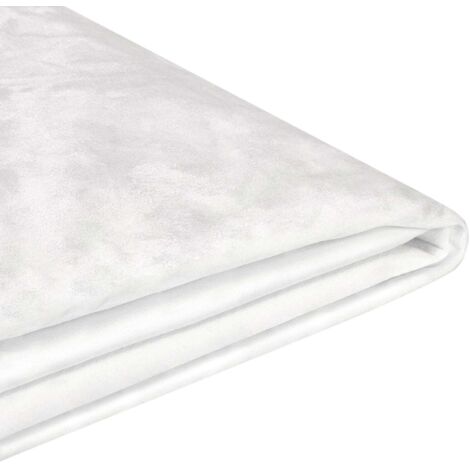 Fodera per Letto in Velluto Bianco Rimovibile e Lavabile 160 x 200 cm Fitou