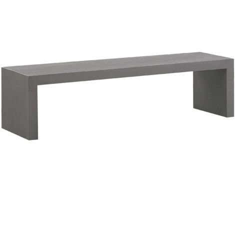 Panchina da Giardino in di Cemento Grigio 2 Posti 40 x 150 x 40 cm Taranto