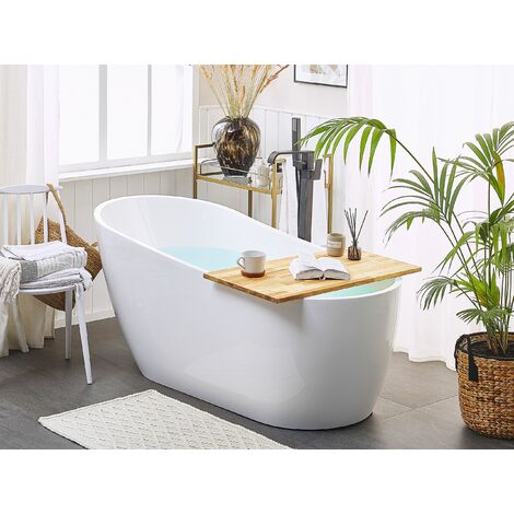 Vasca da bagno freestanding 180cm bianco lucido