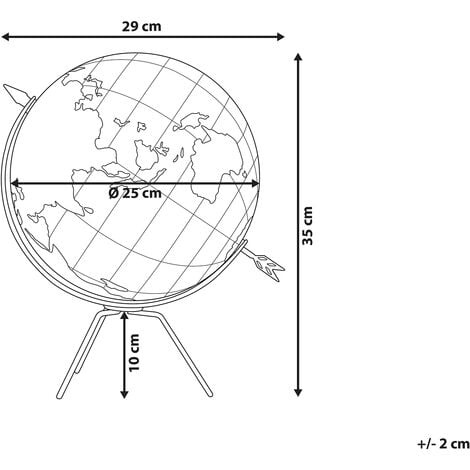 Globo in sughero nero / marrone 35 cm BATTUTA 