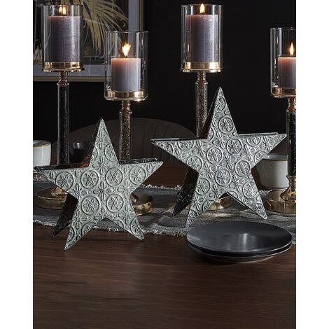 Set 2 Portacandele In Alluminio Argentato Michael Noll - Altezza 21 E 26 Cm, Design Moderno Raw - 3