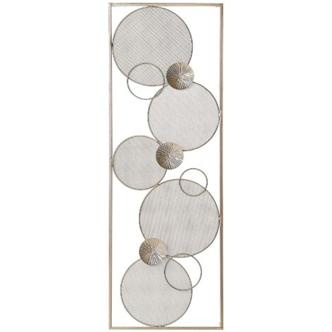 Decorazione Moderna a Muro Stile Retro in Acciaio Oro Tungsten