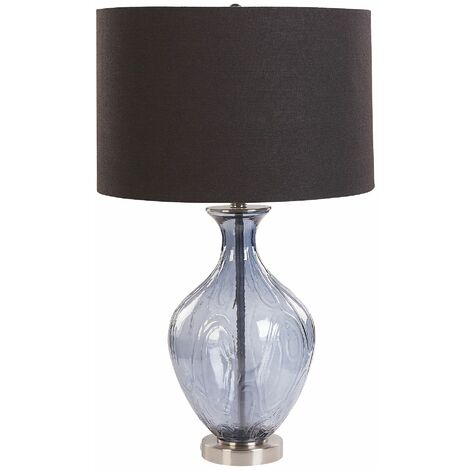 Vetro di ricambio per lampada da tavolo stile vintage colore: blu E14 