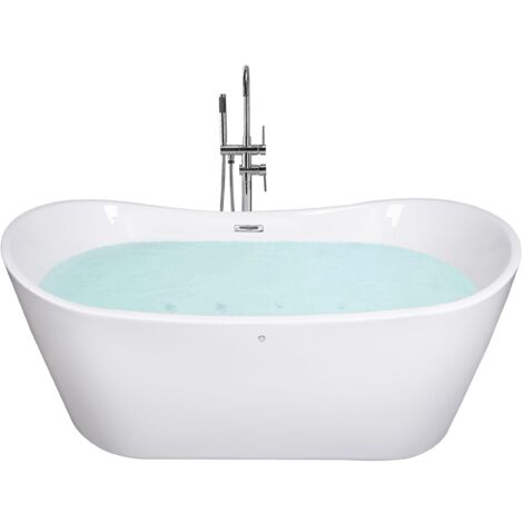 Vasca da bagno freestanding con idromassaggio e LED Antigua
