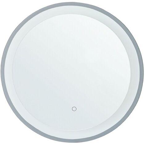 Specchio Rotondo LED Da Bagno 60cm – Illuminato, Touch, Antiappannamento, Dimmerabile 3 Luci (Calda/Naturale/Fredda)