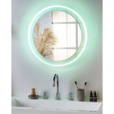 Specchio da Bagno Rotondo con Luci LED ø 58 cm Brinay