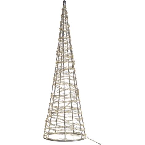 Alpine Corporation 30 H Indoor/Outdoor Metal Barrel Snowman Christmas Holiday Decoration con le luci del LED