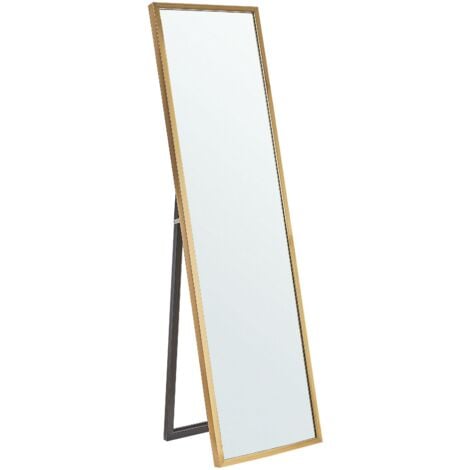Specchio da terra con cornice oro 40 x 140 cm TORCY - oro