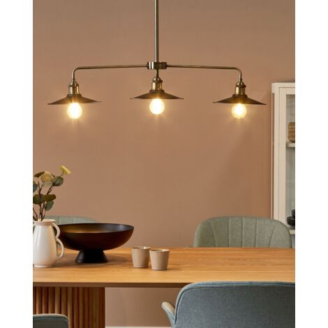 ELSTEAD LIGHTING - Lampadario A 3 Luci A Soffitto A Isola Lampadario A Sospensione In Ottone Chiaro E27 5024005281719