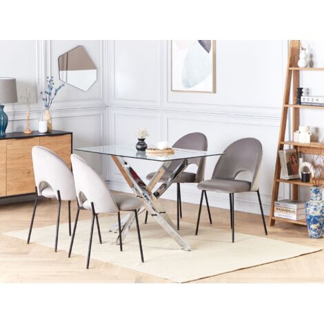 en.casa] Tavolo da Pranzo Minimalista con Piano Rettangolare 120 x 60 cm a 4 Posti Tavolo da Cucina Sala Soggiorno Postazione di Lavoro Ufficio - Bianco
