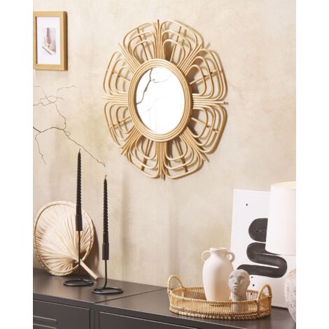 Specchio da parete rotondo in metallo multicolore cm 54,5x4,5 Shai