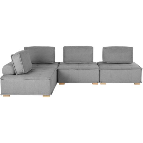 Divano Angolare Panama DOMO Collection - Grigio Scuro 254x186 Cm | Con Funzione Letto E Tessuto Resistente - Foto 4