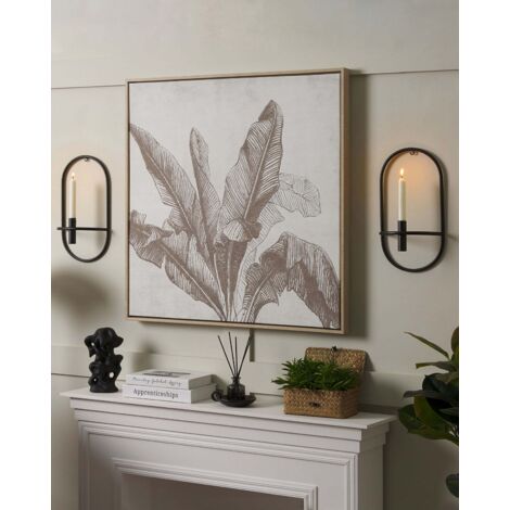 Decorazione Parete Metallo Nero