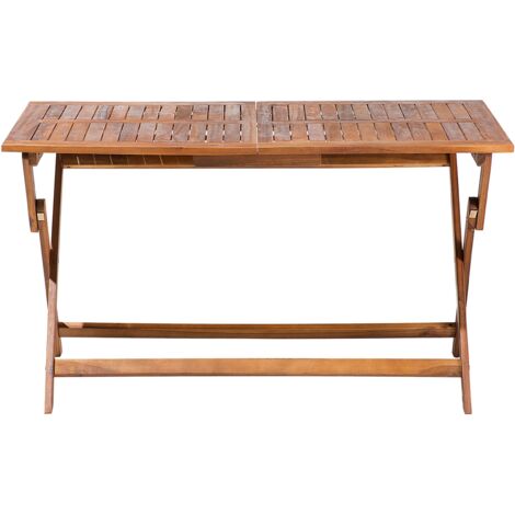 Tavolo Da Giardino In Legno Di Acacia 200 X 90 Cm Grande Tavolo Da Patio Per 8 Persone Naturale 88323067