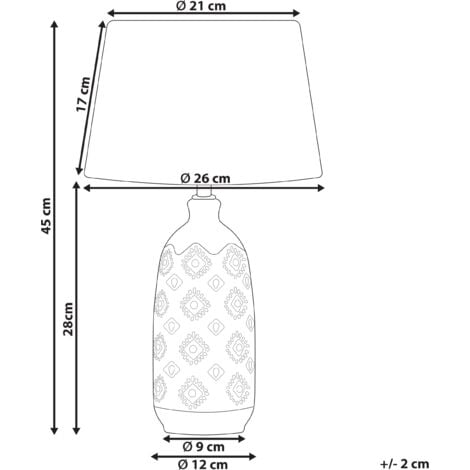 Base Lampada Da Tavolo 2034 - Batignani Ceramiche