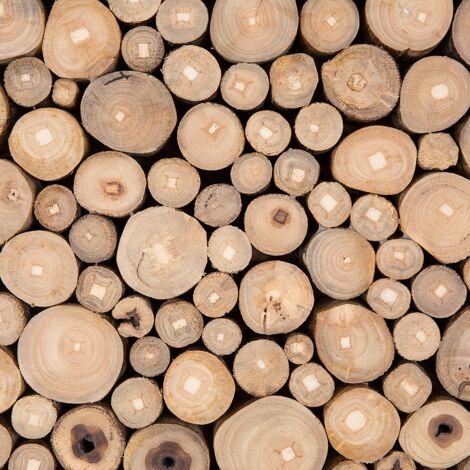 4 Ghirlande Perline Legno Naturale - Decorazione Casa, Tavolo, Vaso, Fai Da Te (Lunghezza 26-90cm)