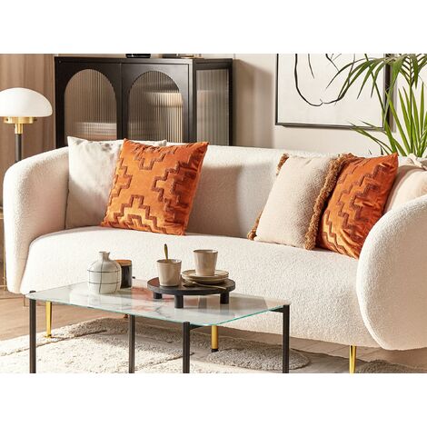 Federe Cuscini Velluto Blu 40x40cm - Set 4 Pezzi, Con Cerniera Nascosta