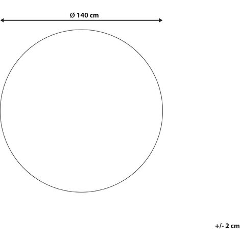 Tappeto cotone arancione ⌀ 140 cm BITLIS