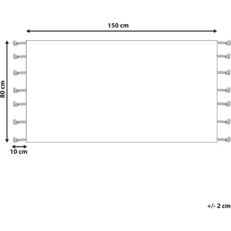 Tappeto cotone arancione 140 x 200 cm BITLIS