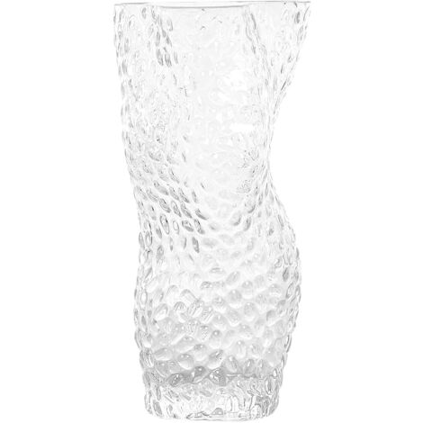 Vaso da tavolo in vetro trasparente 23 cm Elatos