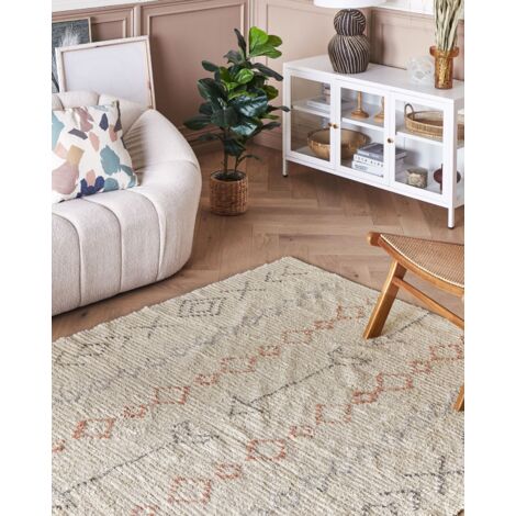 Tappeto cotone beige 160 x 230 cm BULCUK 