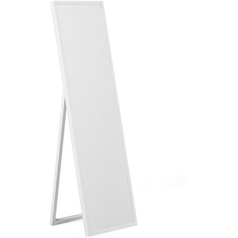 Specchio da terra con cornice bianca 40 x 140 cm TORCY - bianco