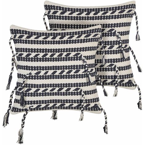 heimtexland ® Cuscino decorativo a punta all'uncinetto, in cotone