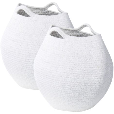 Fermacravatta Magnetici Per Tende In Cotone Intrecciato A Mano – Senza Fori, Regolabili, Beige, Lunghezza 51,3 Cm - 2