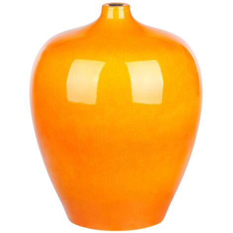 Vaso Grande Paul Nail Modello Fiona: Arancione, Lavabile In Lavastoviglie, H 30 Cm