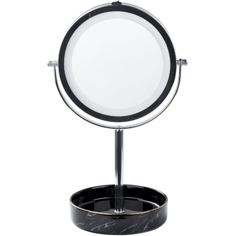 Specchio per trucco pieghevole a doppia faccia portatile a Specchio per trucco pieghevole a doppia faccia portatile a