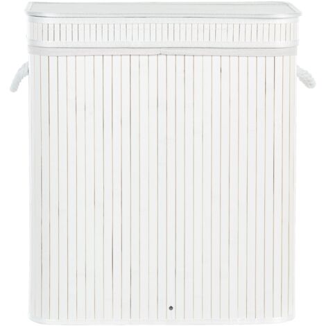 DEA HOME - Cesta Portabiancheria Jungle Hamper Bianca 55 litri - h59x4 – On Line Happy Casa Store