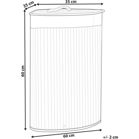 Bama Perla Cesto Biancheria Da 45L - Pratico, Made In Italy E Lavabile In Lavastoviglie - 5