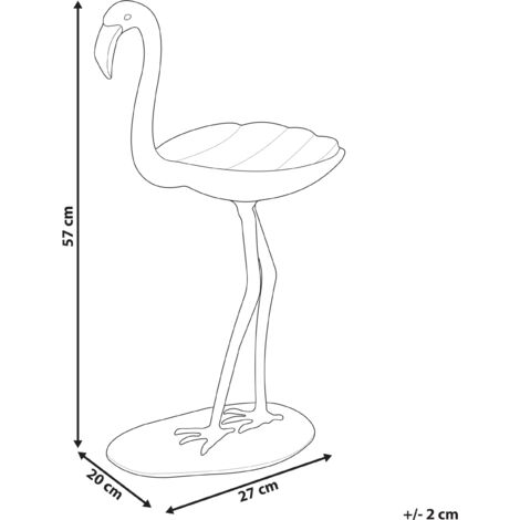 Figurina decorativa moderna Accessori per la casa Alluminio Forma di  fenicottero Oro Sanen