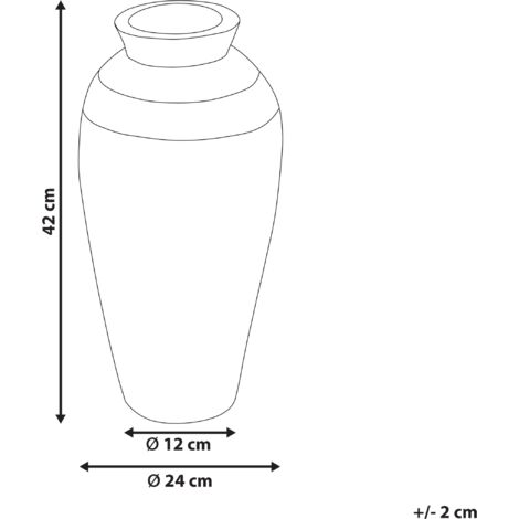 Vaso da terra alto fatto a mano in corda di iuta: arredamento rustico da fattoria - Italia