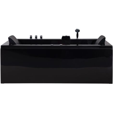 Vasca da bagno idromassaggio versione sinistra color nero Varadero