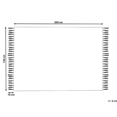 Tappeto iuta beige 140 x 200 cm ABANA 