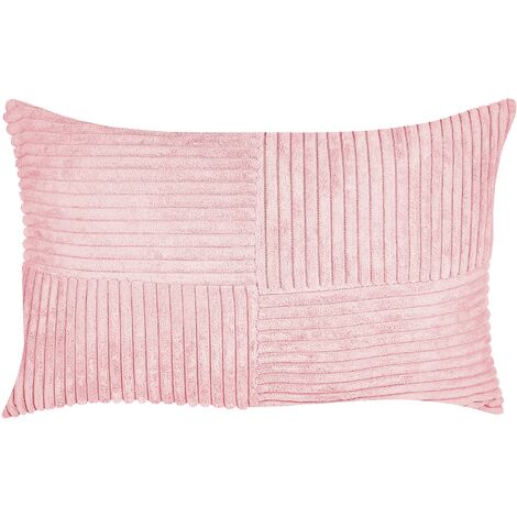 Set di 2 cuscini velluto rosa 45 x 45 cm SILYBUM