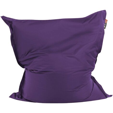 Pouf Poltrona Sacco Grande Viola con Zip 140 x 180 cm Fuzzy