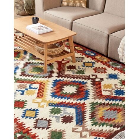 Tappeto kilim lana multicolore 200 x 300 cm KAGHSI