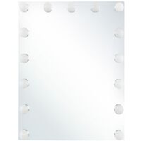 Specchio camerino da parete a LED bianco 40 x 50 cm LUCENAY - trasparente