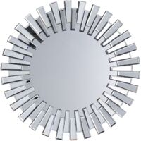 Specchio da parete in argento ø70 cm CHOLET - argento