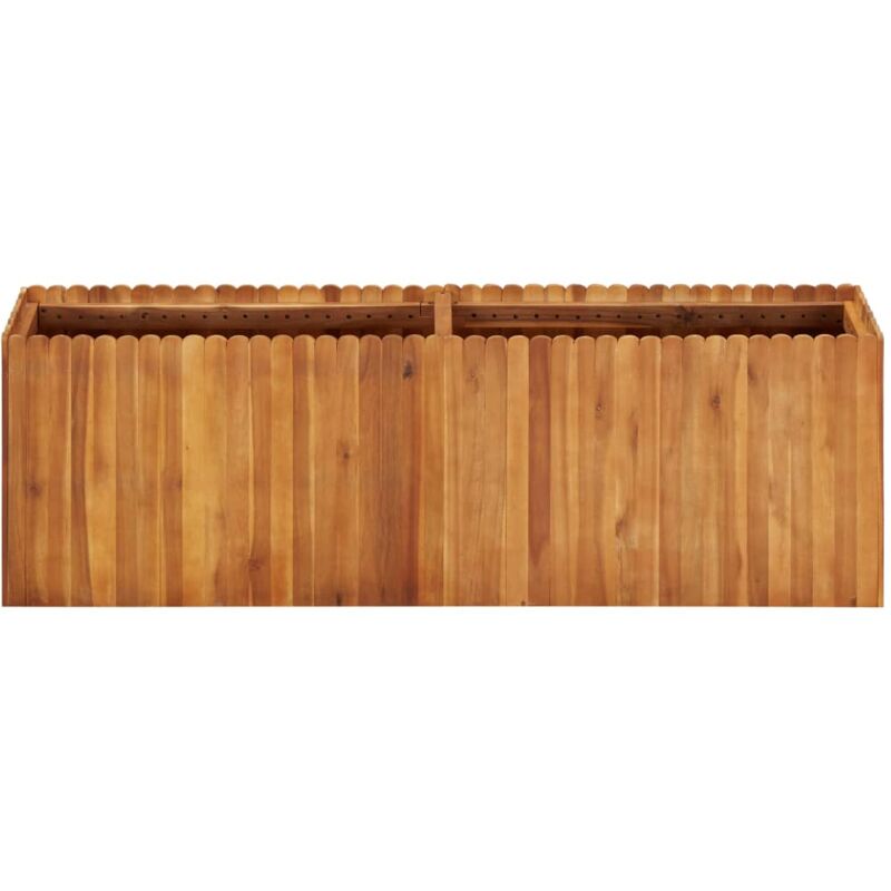 Jardinière avec treillis MIRI en bois d'acacia 87x43,5x130 cm