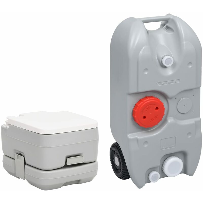 Pot de voyage léger pour toilettes portables pour le camping, la chasse,  plus, pompe à piston 
