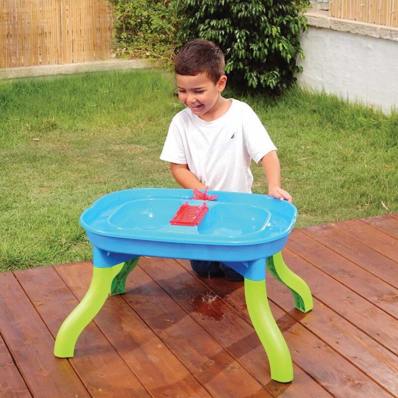 Table Eau Et Sable Ronde 19 Pièces – Jeu De Plage Enfant 3-8 Ans – Motricité Et Créativité