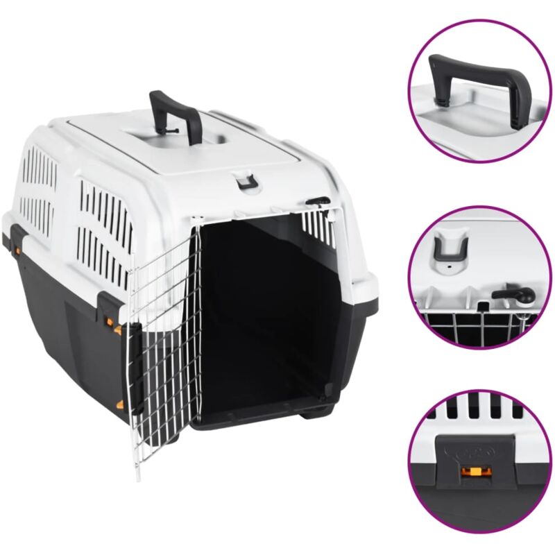 Cage de transport M Pliable 58x46x53 cm Caisse Chien Chat Box