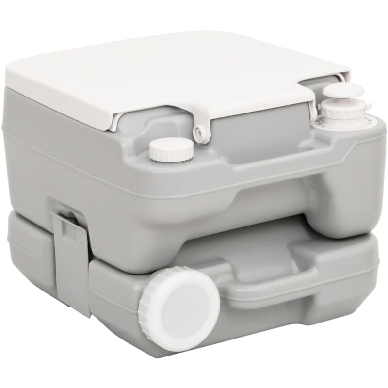 WC Chimique style Contemporain - Toilette portable de camping - et support  à laver les mains Gris Chic-335640